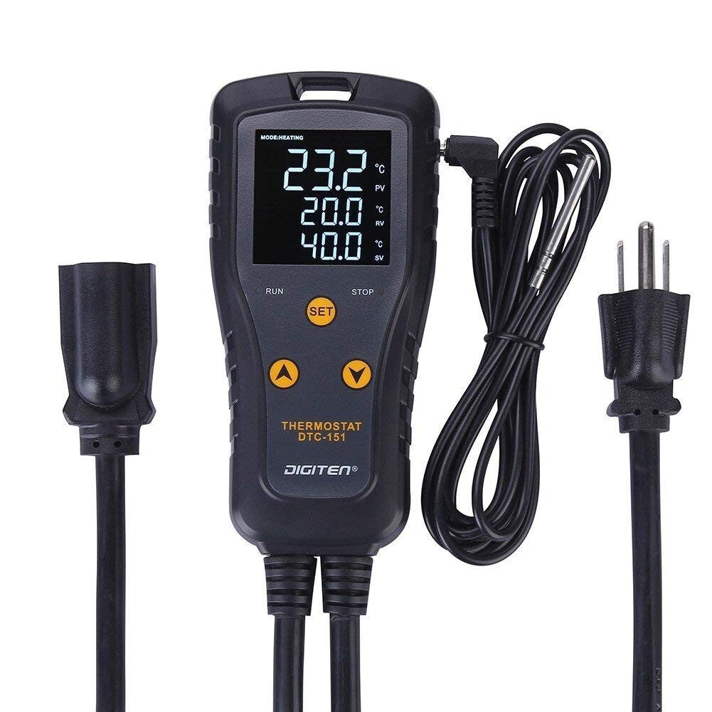 Versatile Digital Temperature Monitor with LCD for Home Brewing & Fermentation