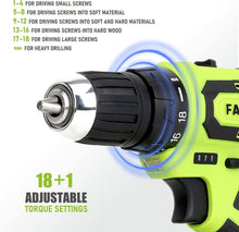Load image into Gallery viewer, Versatile 20V Cordless Drill Combo with 232 Home Repair Tools - Lightweight