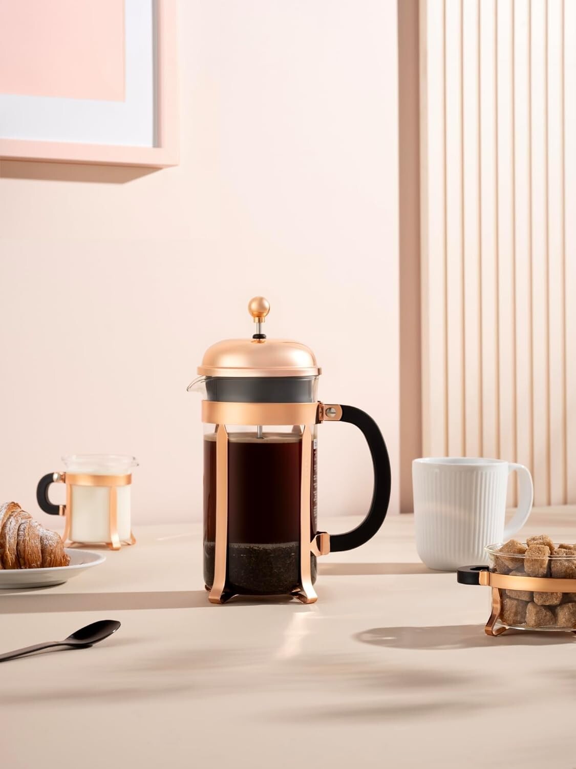 Borosilicate Chambord French Press Coffee Maker - 34oz Capacity & Stylish Design