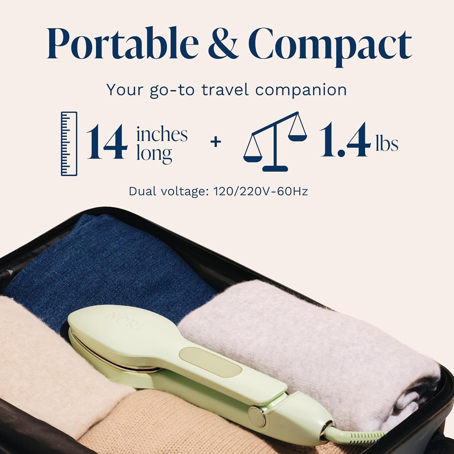 Travel-Friendly Steam Iron with Auto Shutoff - Perfect for Wrinkle-Free Outfits