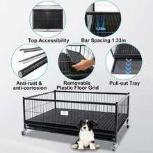 Load image into Gallery viewer, Portable Dog Whelping Box with Lockable Wheels - Ideal for Small &amp; Medium Breeds