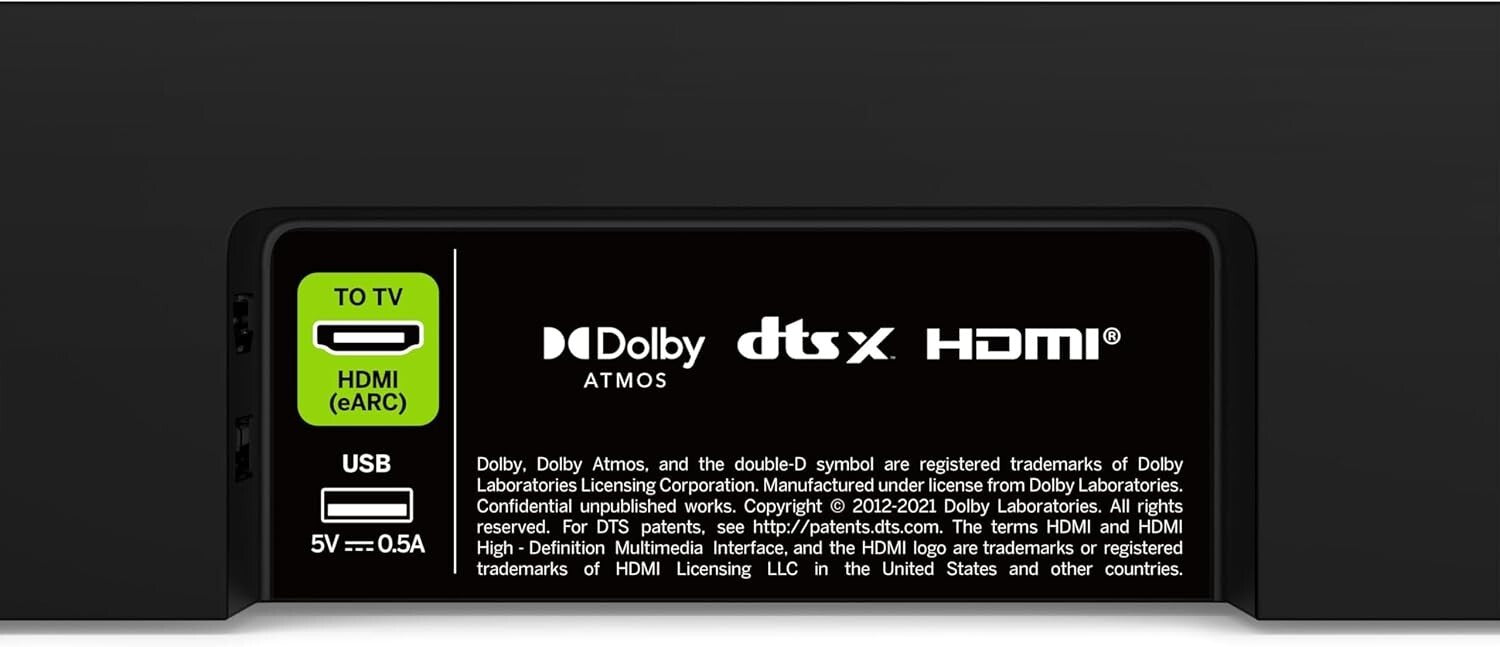 5.1 Soundbar with Compact Wireless Subwoofer – Seamless Dolby Atmos Audio Setup