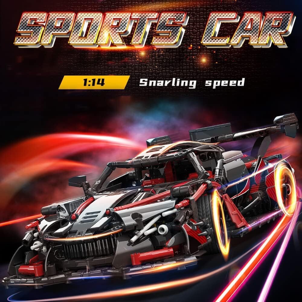 1:14 Scale Racing Car Model Building Set – Perfect Gift for Car Fans Ages 12+