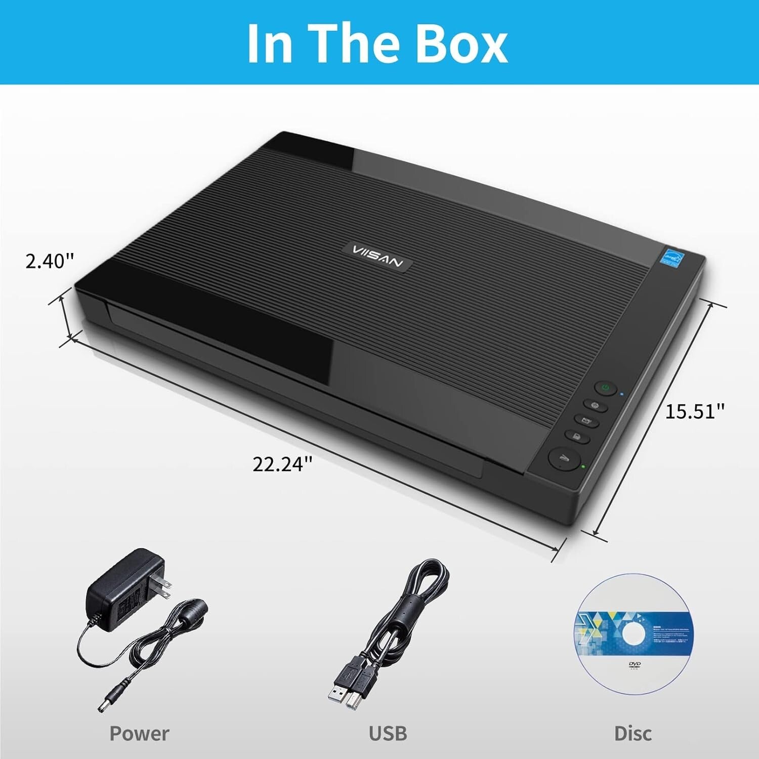 High-Resolution A3 Flatbed Scanner with Auto-Scan - Ideal for Photos & Documents