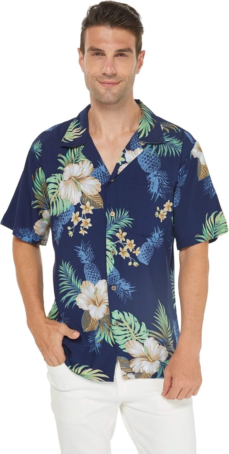 Comfortable 100% Rayon Matching Hawaiian Outfits for Family Beach Occasions