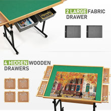 Load image into Gallery viewer, Mobile and Versatile Puzzle Table with 45° Tilt &amp; Drawers for Easy Organization