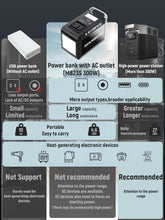 Load image into Gallery viewer, Lightweight 237Wh Mini Generator with LED Light - Perfect for Outdoor Adventures