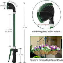 Load image into Gallery viewer, 24" Heavy-Duty Watering Wand with Ergonomic Grip &amp; Adjustable Spray Patterns