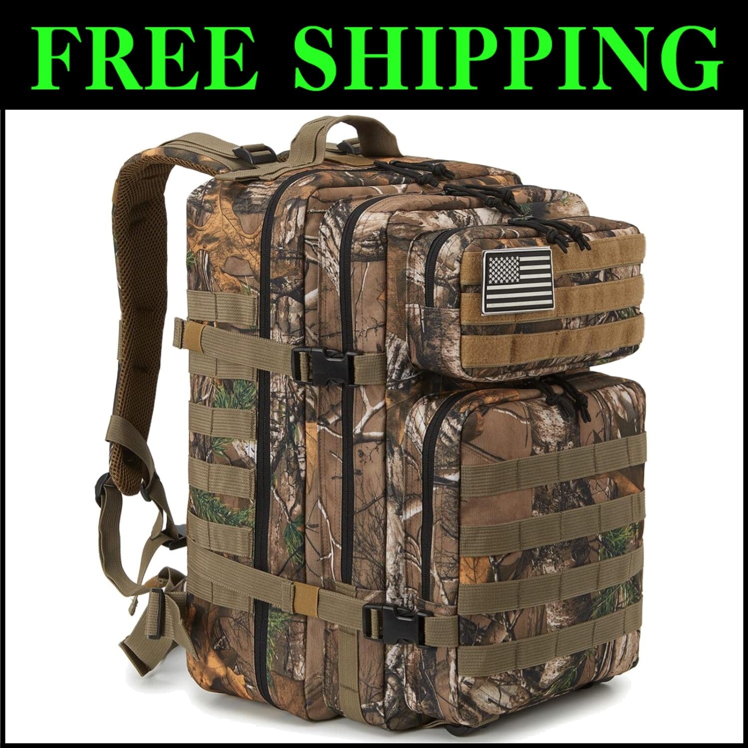 Unisex 45L Waterproof Tactical Backpack with Comfort Features for All Activities