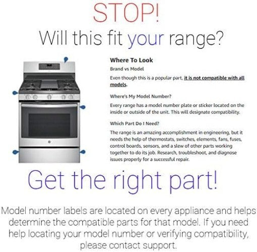 Durable 9 Inch Radiant Element for Electric Ranges - Safe Model Fit Replacement