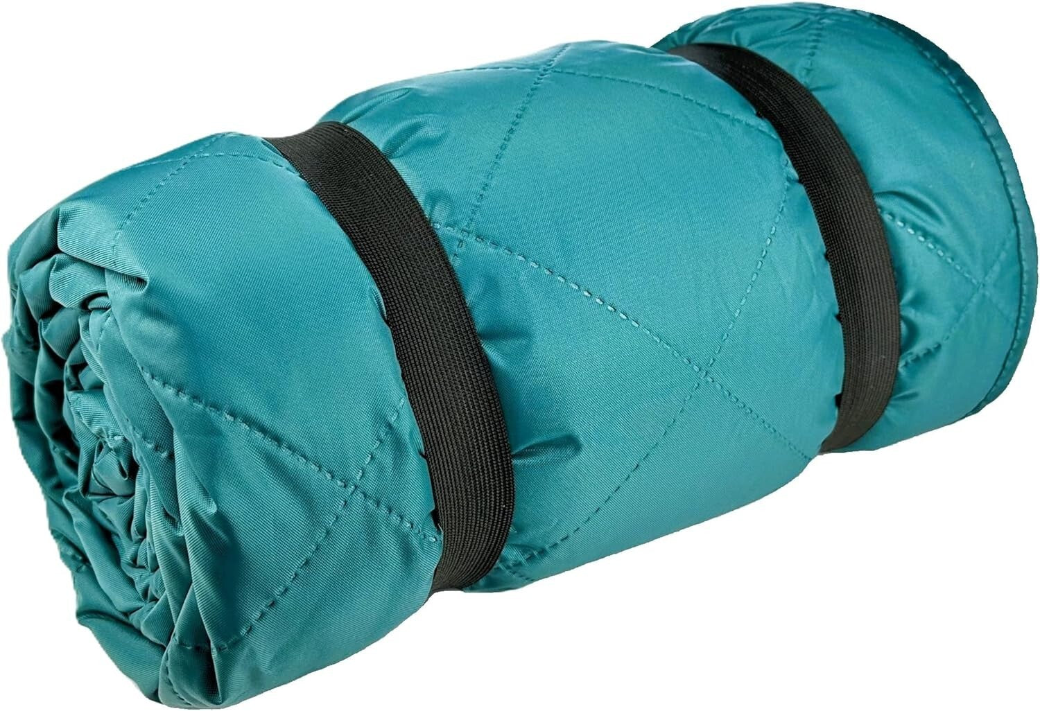 Luxury Teal Quilted Fleece Blanket - Waterproof & Essential for Outdoor Events