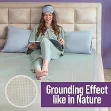 Load image into Gallery viewer, Premium King Fitted Sheet - 12% Silver Fiber and Organic Cotton for Better Sleep