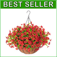 Load image into Gallery viewer, Maintenance-Free Artificial Bougainvillea Flower Basket for Year-Round Beauty