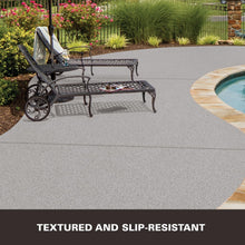 Load image into Gallery viewer, Water-Resistant Decorative Concrete Paint, 1 Gallon Gray for Driveways &amp; Patios