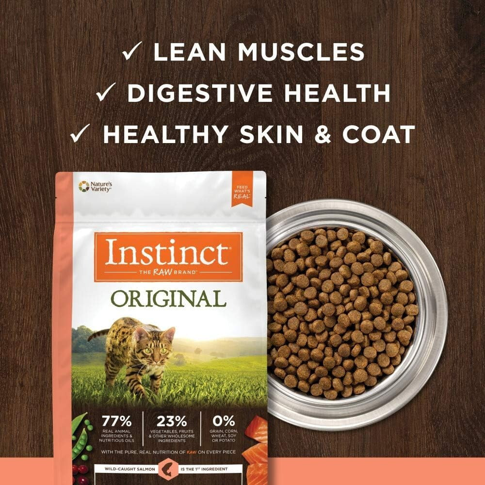 10 lb Dry Cat Food with Salmon and Probiotics – Grain-Free Formula for Cats