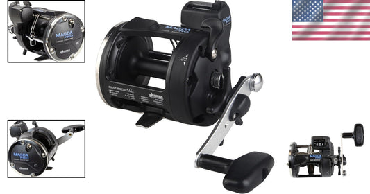 Corrosion-Resistant Fishing Reel with Line Counter and Stainless Steel Bearings