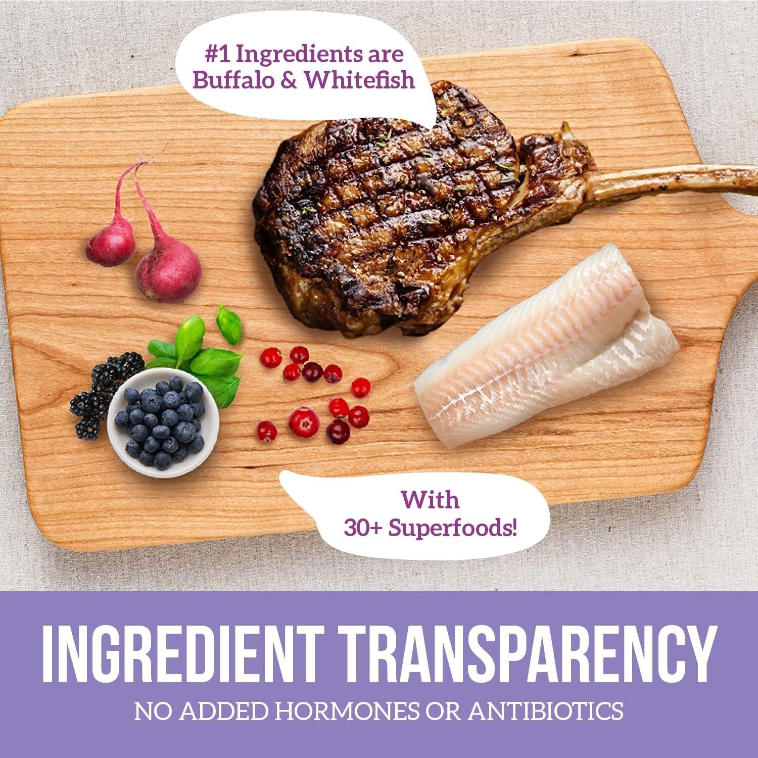 Grain-Free Buffalo & Whitefish Little Bites 23.5 lb - Perfect for Small Dogs