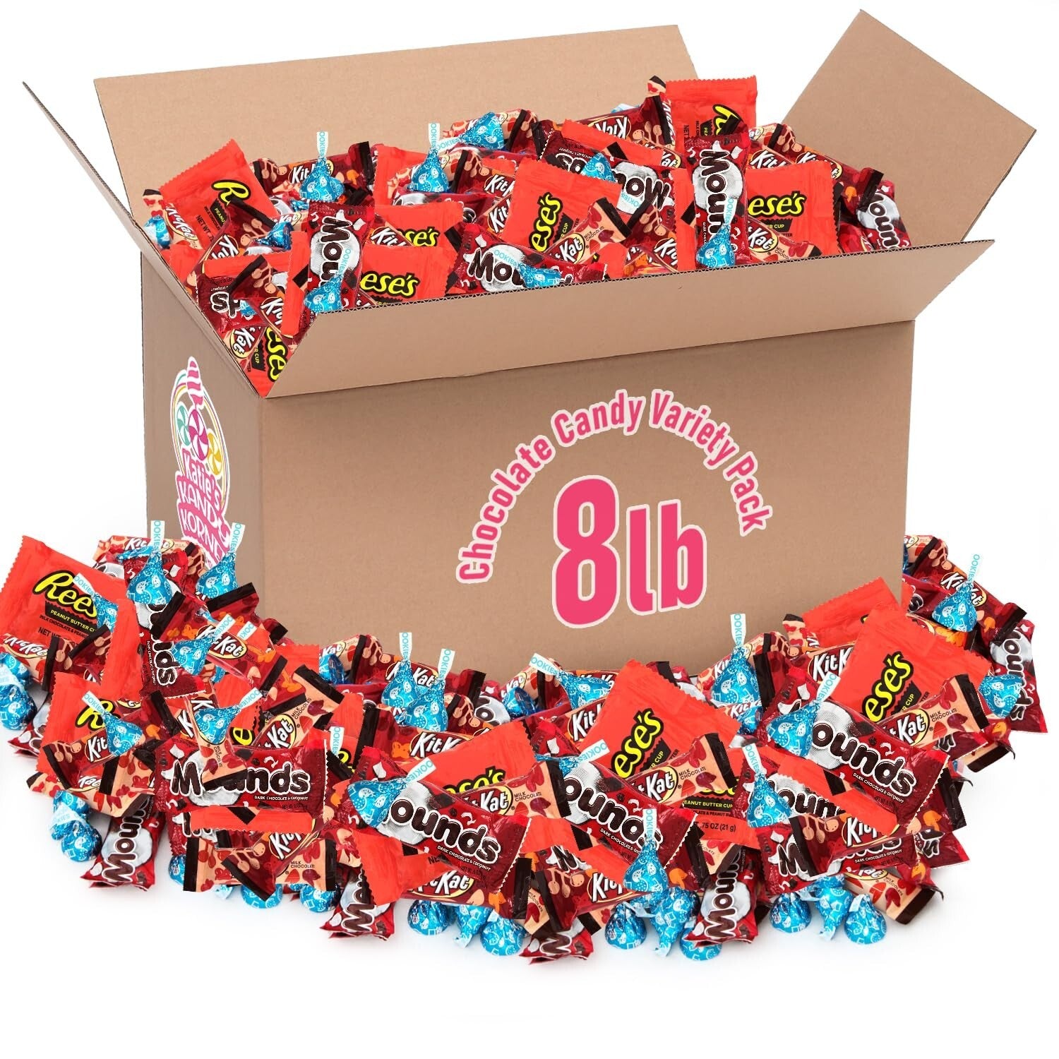 Decadent 8lb Chocolate Candy Collection - Individually Wrapped for Freshness