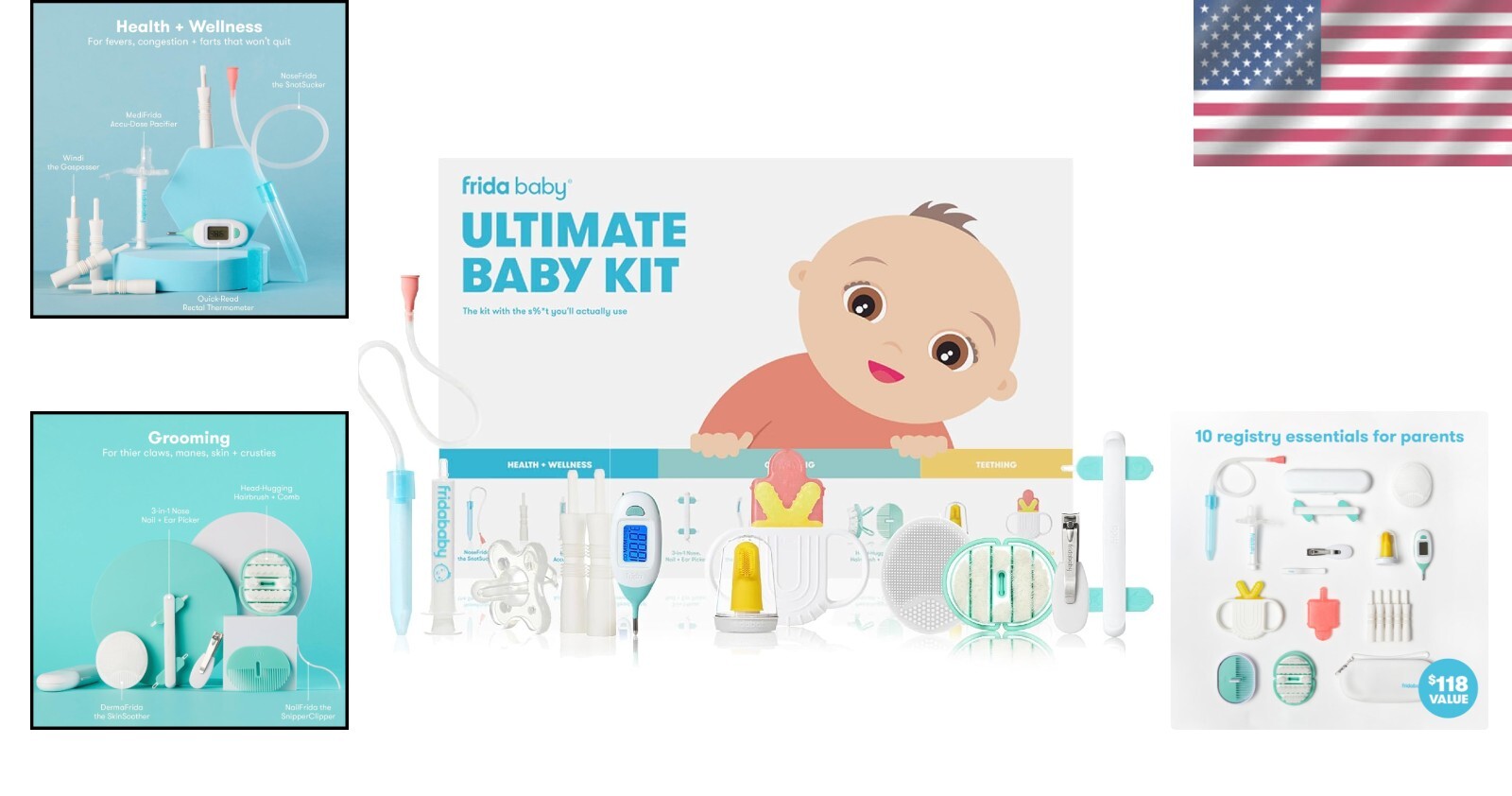 Ultimate Baby Care Set - Teething Toys, Skin Soothers & Safety Grooming Tools