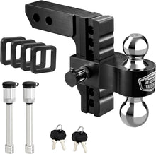 Load image into Gallery viewer, High-Strength 6" Adjustable Tow Hitch for RVs &amp; Trailers - Locking Pin Included