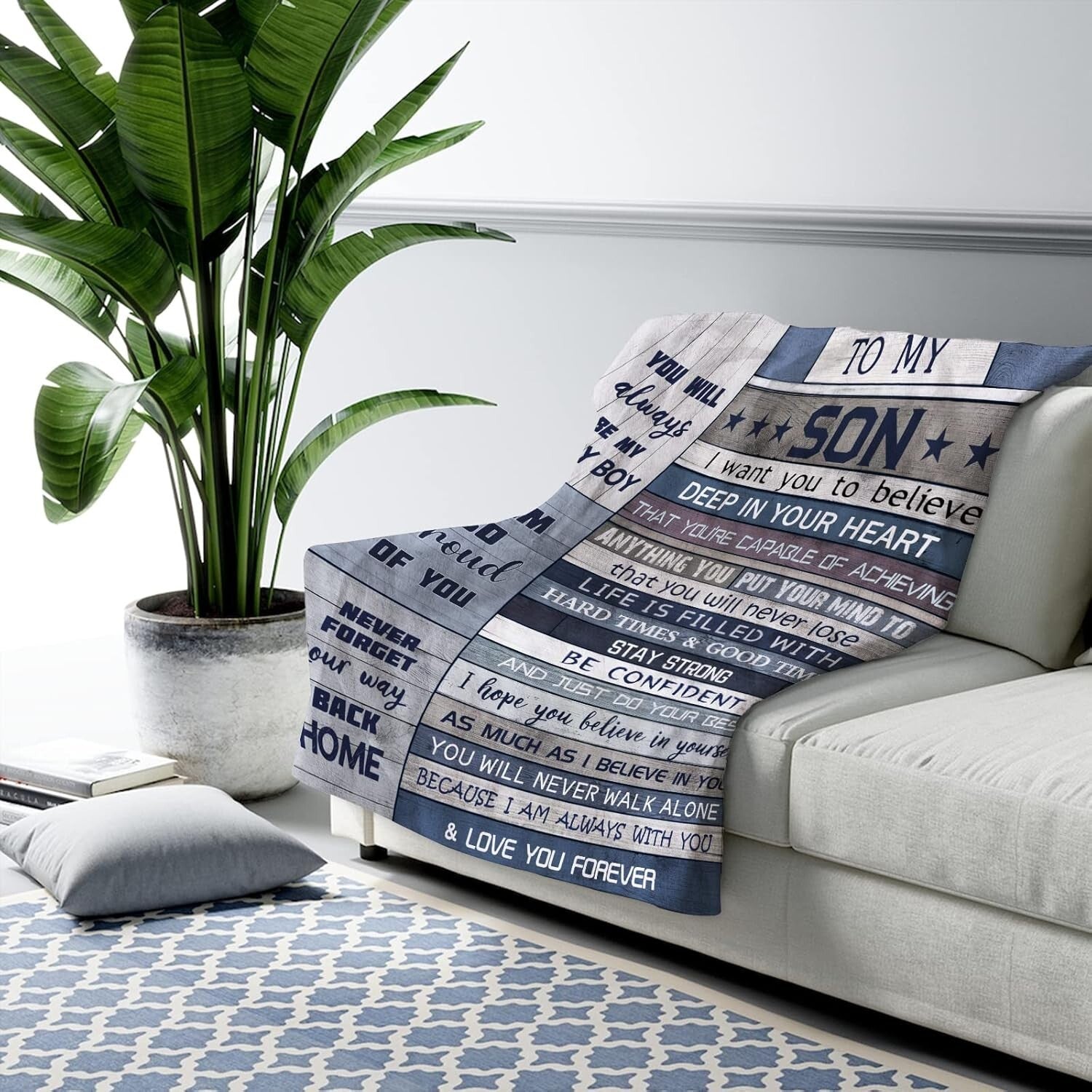 Durable Fleece Throw Blanket for Son - Ideal for All Seasons and Occasions