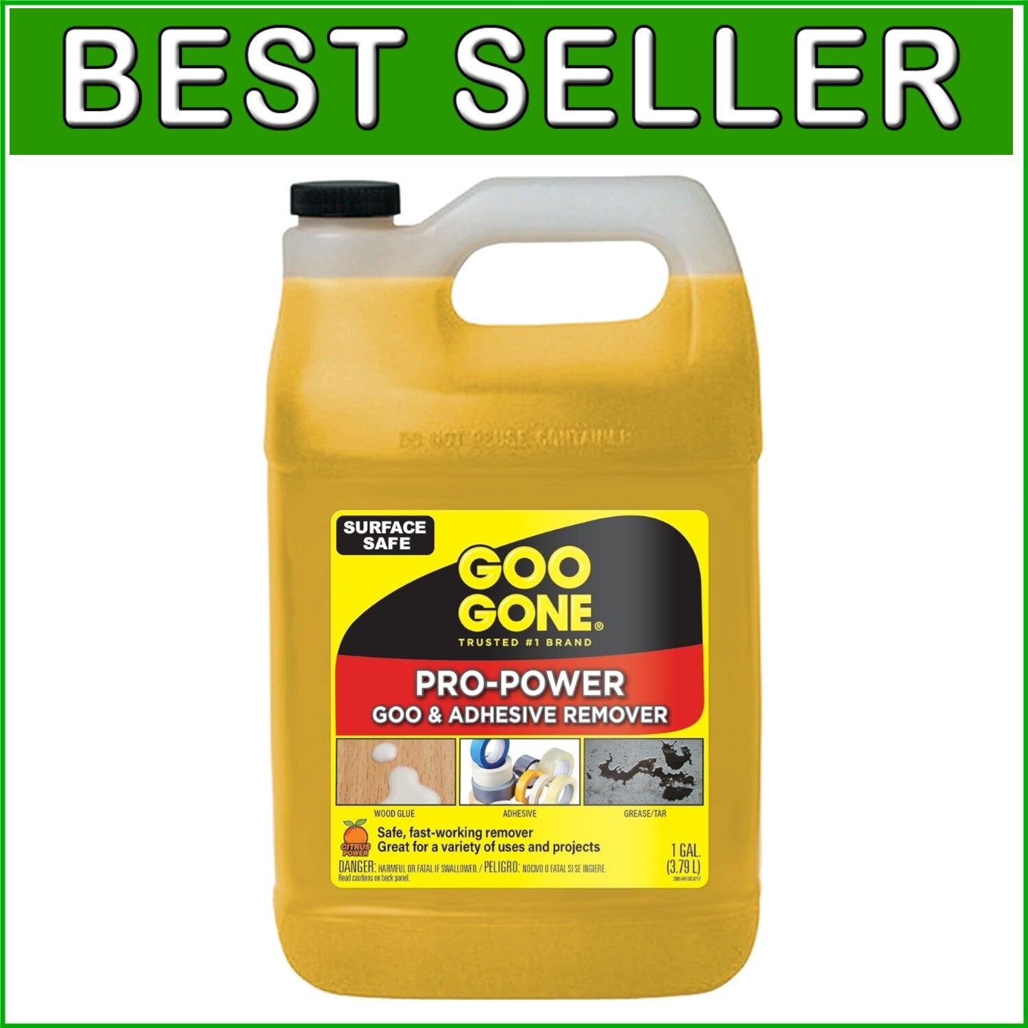 Fast-Acting 128 oz. Adhesive Remover with Citrus Scent for Heavy-Duty Cleaning