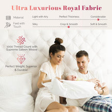 Load image into Gallery viewer, Soft &amp; Heavyweight Egyptian Cotton King Fitted Sheet - Luxurious 1000 TC Comfort