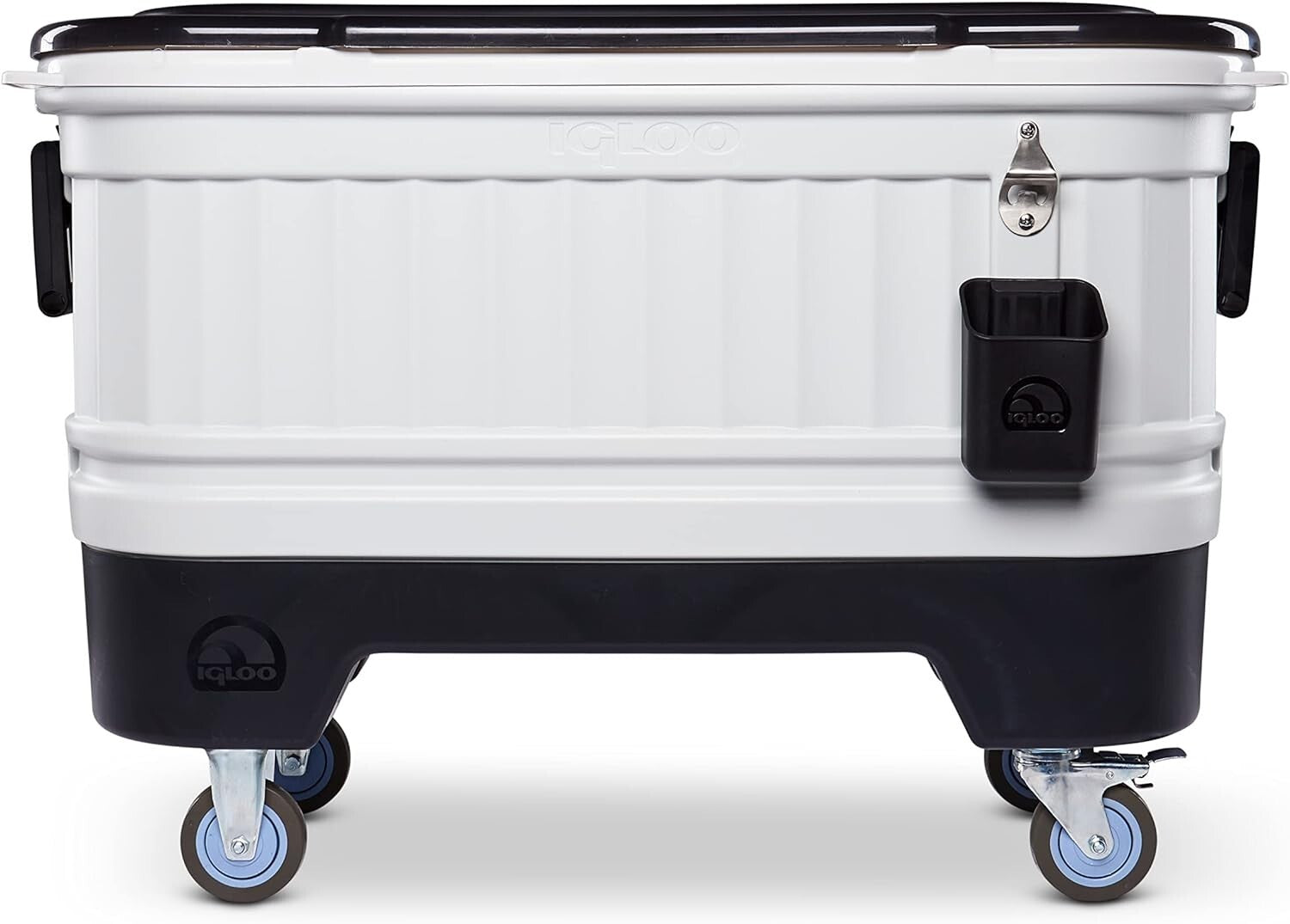 125 Quart Insulated Hard Shell Ice Chest Cooler with Bottle Opener - Party Bar