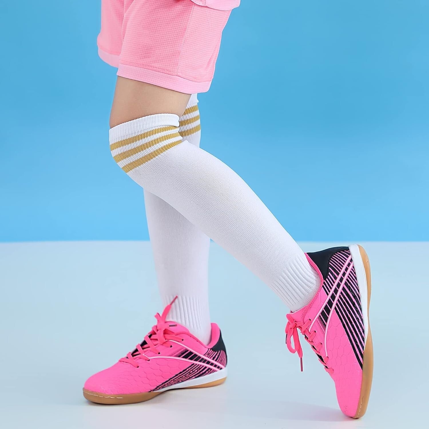 Durable Little Kid Soccer Shoes - Micro-Textured for Optimal Ball Control