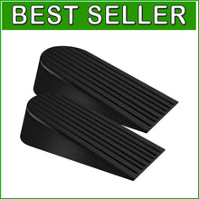 Load image into Gallery viewer, Heavy-Duty Rubber Door Stopper Wedge - Non-Scratching &amp; Versatile, 4 Pack