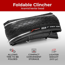 Load image into Gallery viewer, 700x38c Foldable Bike Tires - Antipuncture Protection for Enhanced Performance