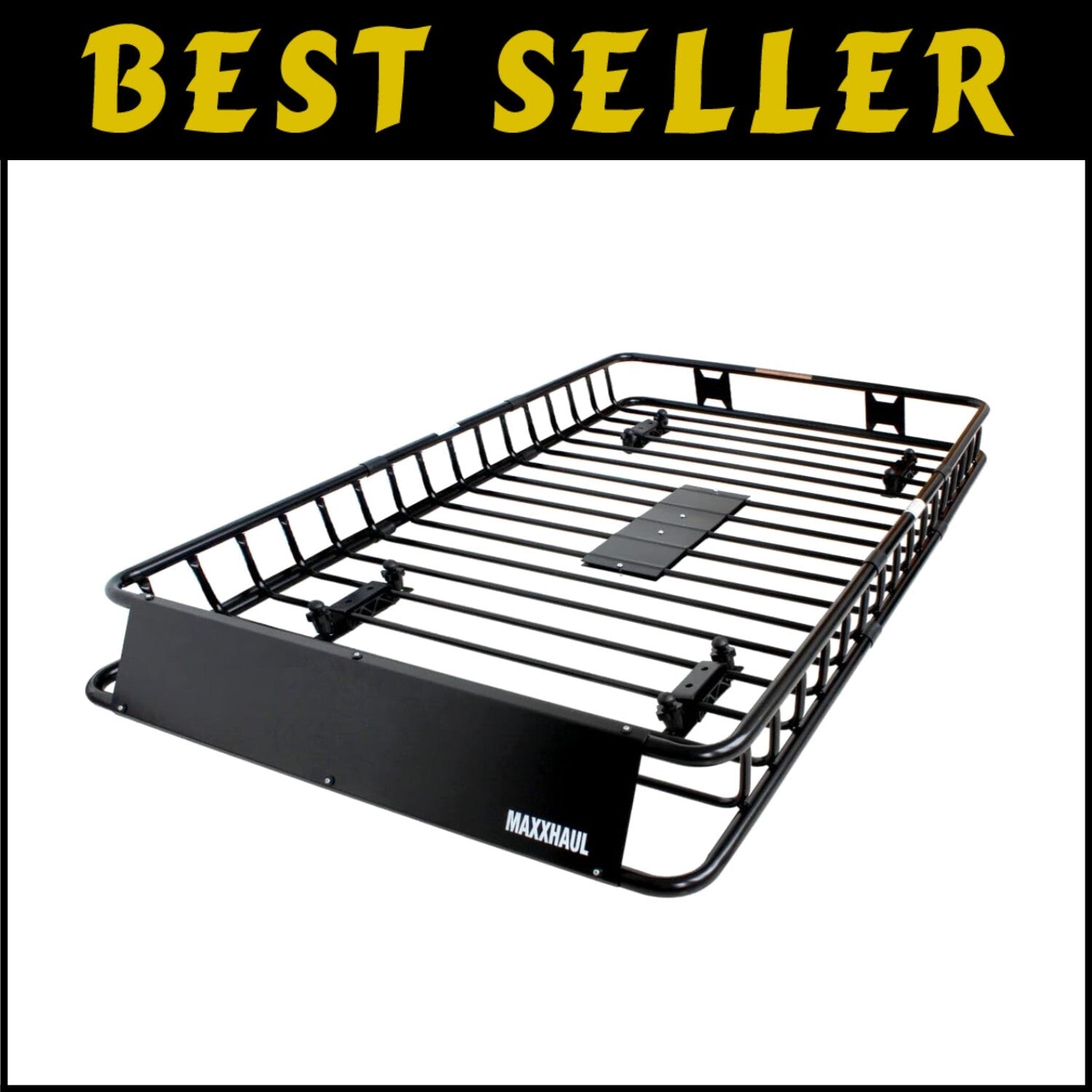 Lightweight 64" x 39" x 6" Steel Roof Rack - Easy Snap Mount Perfect for Trucks