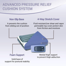 Load image into Gallery viewer, MobiCushion 17" x 17" Pneumatic Wheelchair Cushion - Pressure Relief &amp; Comfort