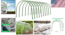 Load image into Gallery viewer, Multipurpose Garden Hoops - 10PCS Plastic-Coated Plant Supports for Raised Beds