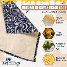Load image into Gallery viewer, Sustainable Beeswax Bread Storage Bags - Extend Freshness, Reduce Plastic Waste