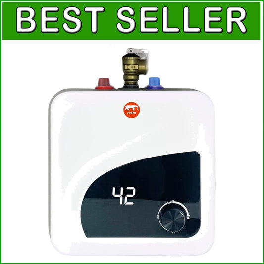 2.7 Gallon Stainless Steel Electric Water Heater with Adjustable Thermostat