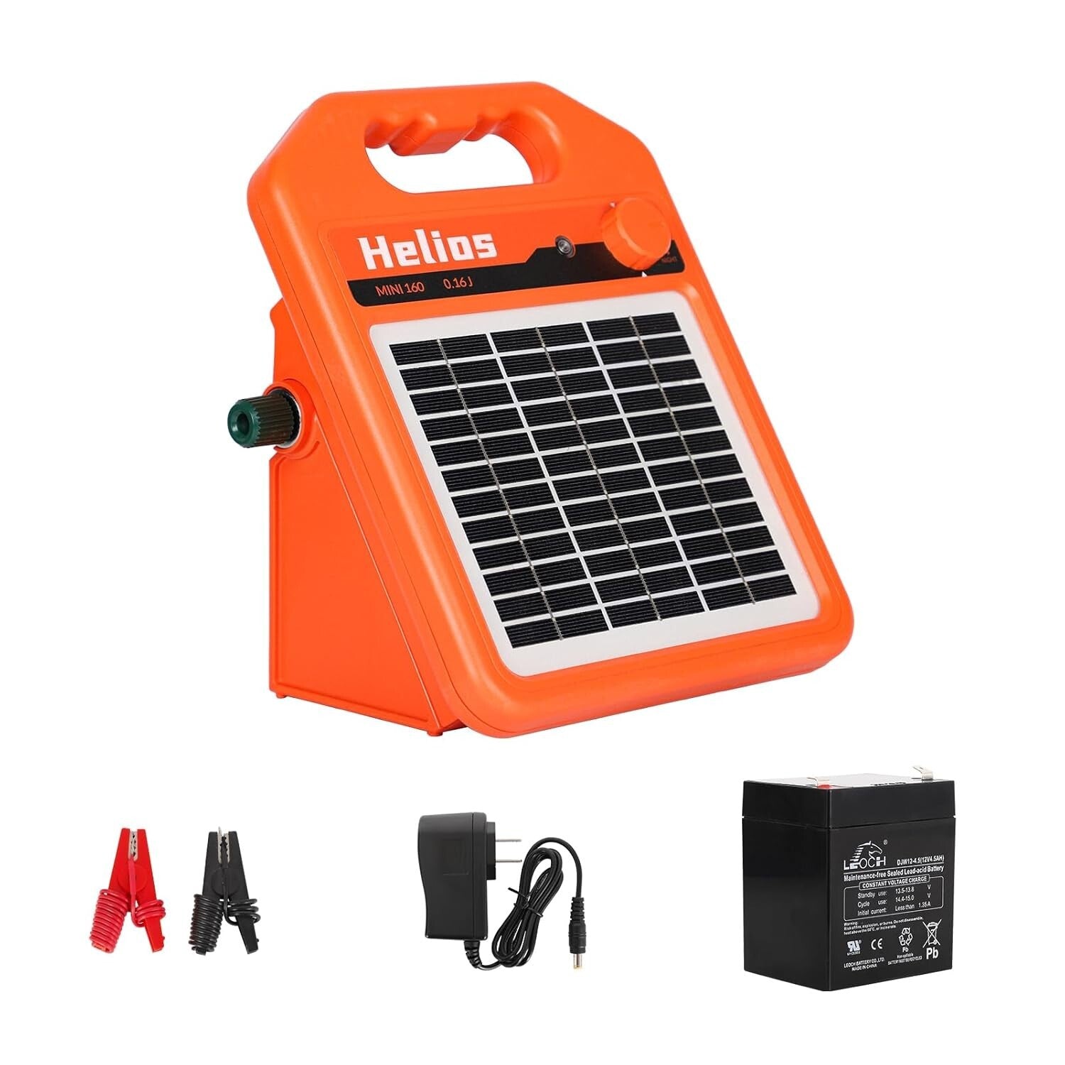 Versatile 0.16 Joule Solar Fence Charger - Day & Night Operation for Livestock