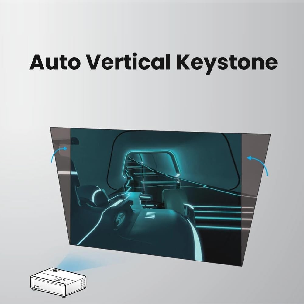 2023 1080P Gaming Projector - 3800 Lumens, Low Latency for Ultimate Immersion