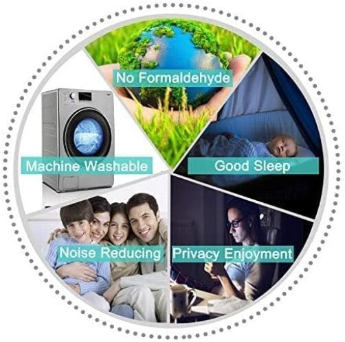 Room Darkening Soft Thermal Mustard Yellow Curtains - Set of 2 Grommet Panels