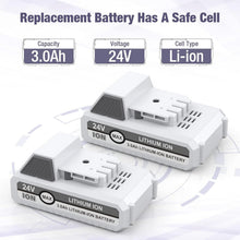 Load image into Gallery viewer, High-Capacity 24V Lithium-Ion Replacement Batteries for Snow Joe+Sun Joe