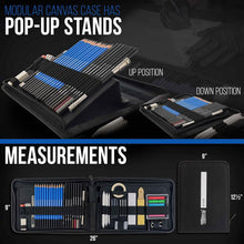 Load image into Gallery viewer, 54-Piece Sketching Set in Pop-Up Carry Case - Ideal for Passionate Artists