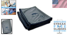 Load image into Gallery viewer, Elegant Grey Microfiber Cloths for Spotless Glass Shine - Pack of 2, 25x20 Inch