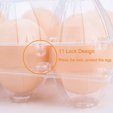 Load image into Gallery viewer, Reusable 24 Egg Clear Cartons with Free Labels – Perfect for Markets &amp; Farms