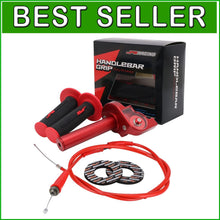 Load image into Gallery viewer, CNC Aluminum 7/8" Quick Twist Motorcycle Throttle - Includes Cable &amp; Grips