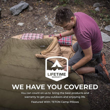 Load image into Gallery viewer, King-Sized TETON Double Sleeping Bag with Compression Sack - Snuggle Together
