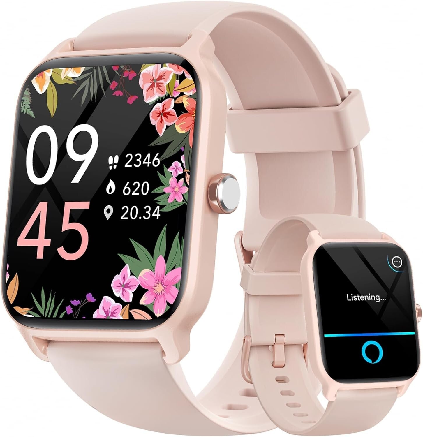 Waterproof Smartwatch for Women: 24/7 Health Monitoring & Long Battery Life