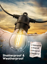 Load image into Gallery viewer, 50 Pack Shatterproof LED S14 Bulbs - Warm White Vintage Lights for Indoors