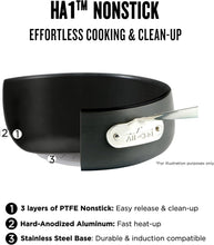 Load image into Gallery viewer, HA1 Nonstick Fry Pan Set - 2-Piece 8 &amp; 10 Inch Induction Compatible Cookware