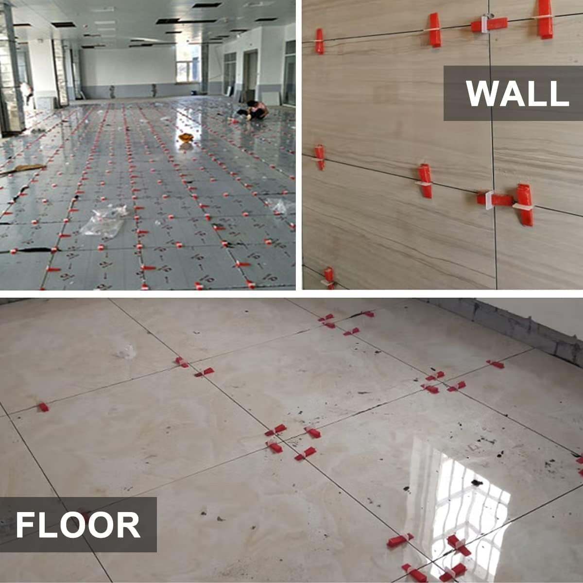 2000 pcs 1/16" Tile Leveling System Clips - Perfect for DIY & Pro Installers