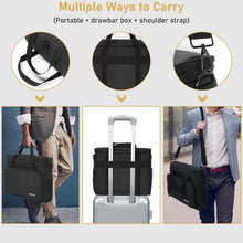 Load image into Gallery viewer, Durable Black Microphone Carrying Case with Foam &amp; Adjustable Shoulder Strap
